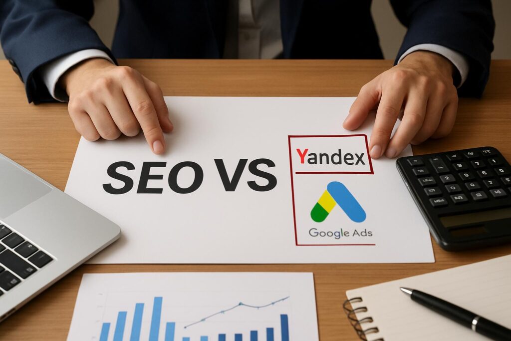 Куда разумнее вкладывать маркетинговый бюджет: SEO или реклама в Яндекс Директ и Google Ads
